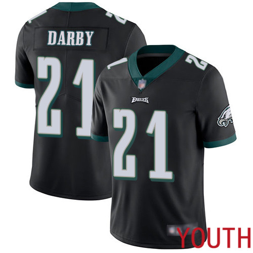 Youth Philadelphia Eagles #21 Ronald Darby Black Alternate Vapor Untouchable NFL Jersey Limited Player Football->youth nfl jersey->Youth Jersey
